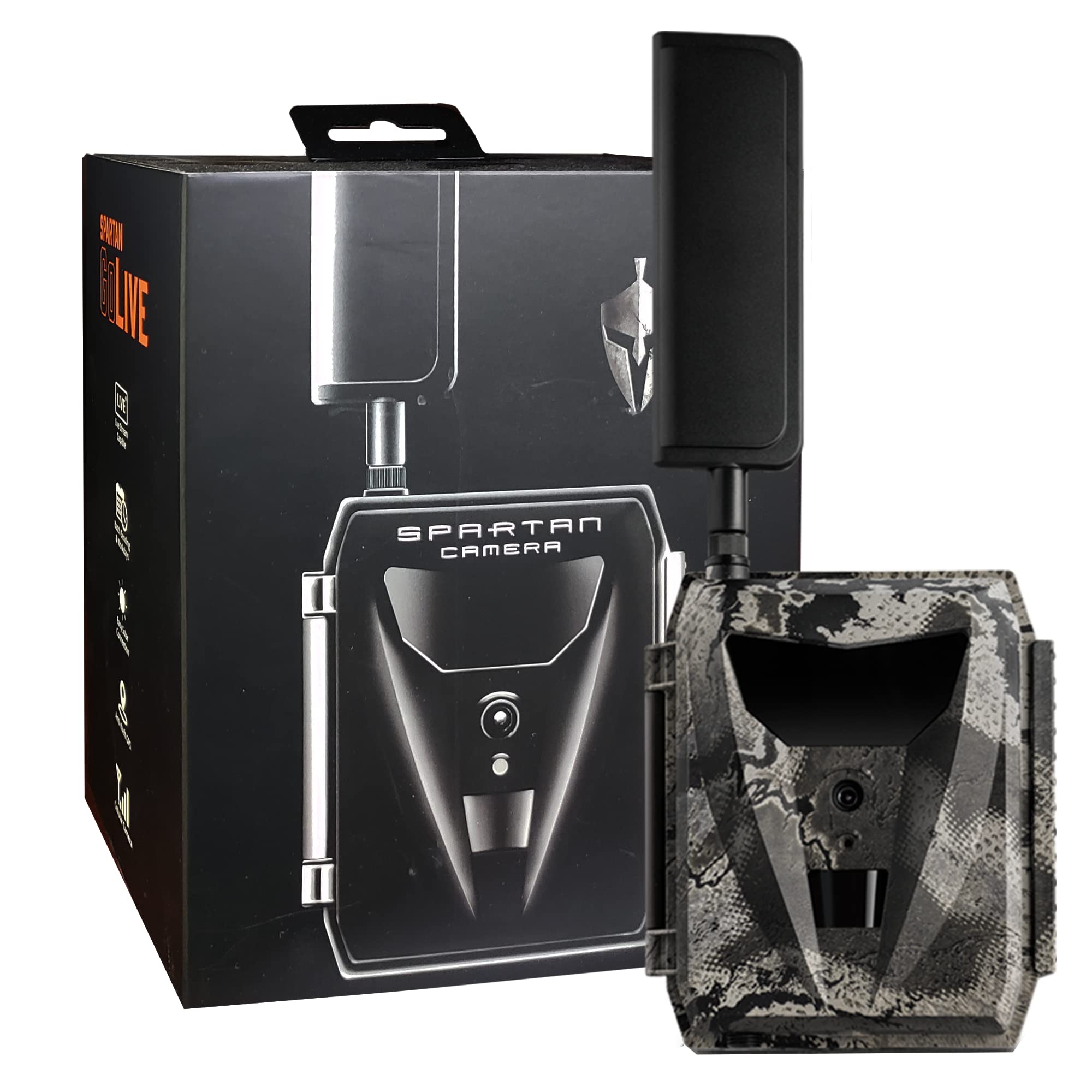 Spartan GoLive 4G LTE Trail Camera Free Roaming in US Live-Streaming Anti-Theft GPS On-Demand Image&Video CaptureReal-time UpdatesBuilt-in Lithium BatteryBlackout