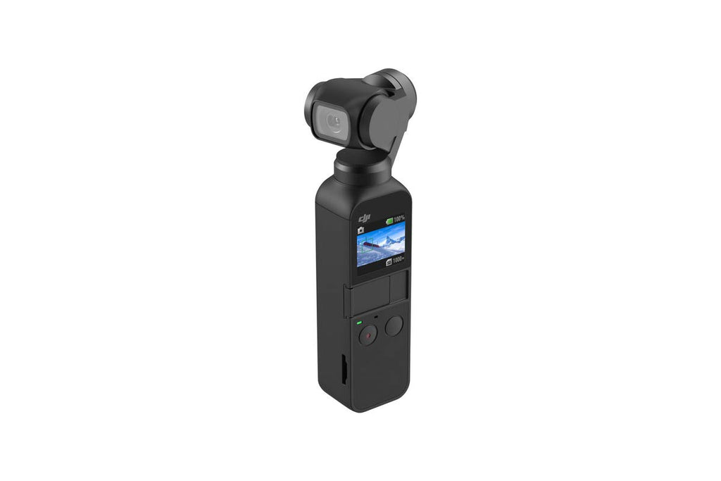 DJI Osmo Pocket - Handheld 3-Axis Gimbal Stabilizer with integrated Camera 12 MP 1/2.3” CMOS 4K60 Video for YouTube TikTok Video Vlog Streamlabs Attachable to Smartphone Android iPhone Black