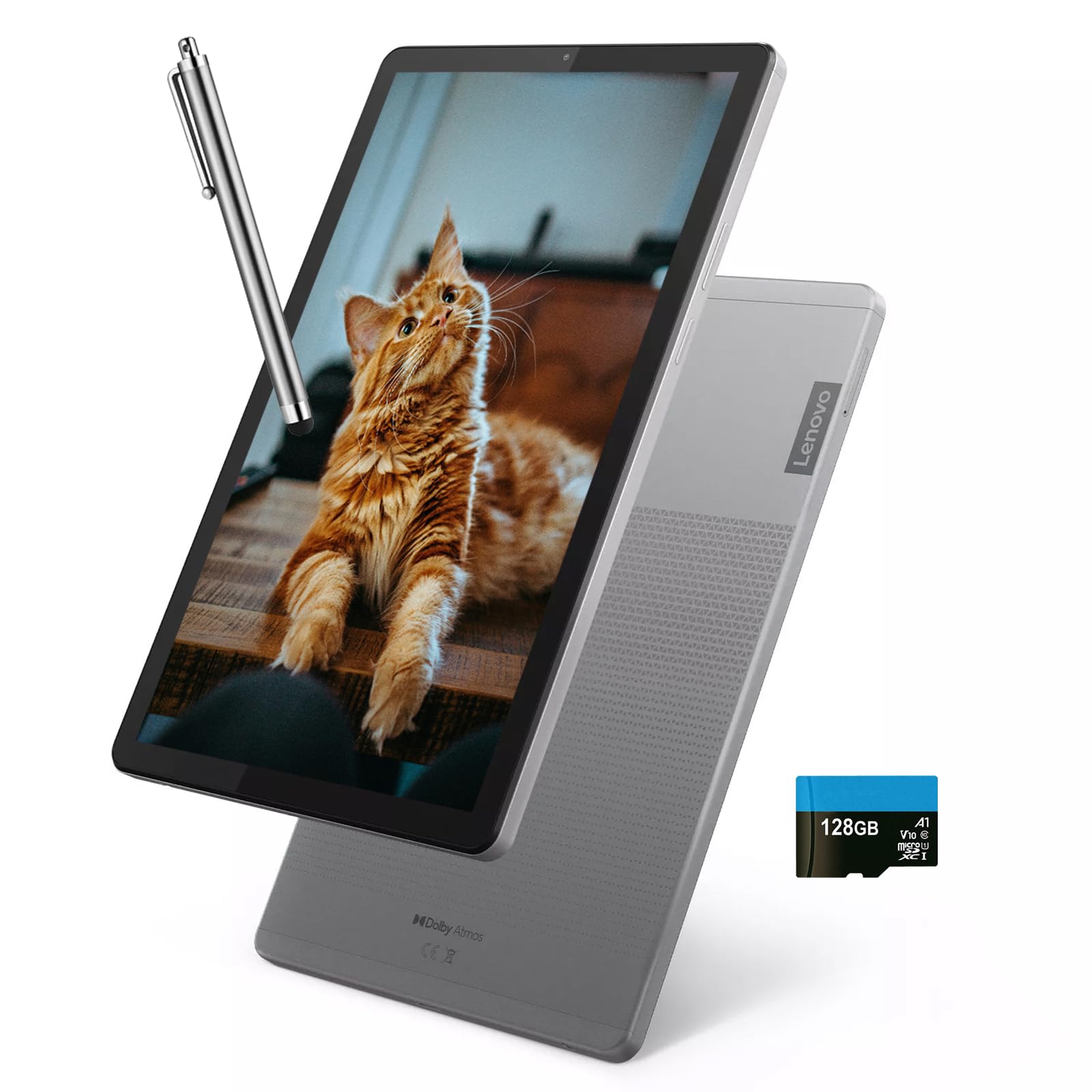 Lenovo Tab M9 9" IPS Tablet 4GB RAM 64GB Storage 8-Core MediaTek Helio G80 Processor Android 12 Front&Rear 8MP Camera Long Battery Life Dolby Atmos Bluetooth 5.1 w/Stylus Pen & 128GB SD Card