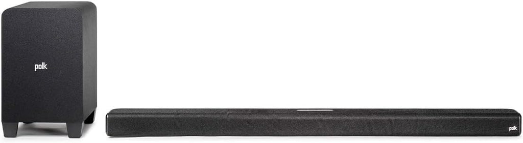 Polk Audio Signa S4 Sound Bar with Wireless Subwoofer - Dolby Atmos 3D Audio Exclusive VoiceAdjust & BassAdjust Technology HDMI eARC Works with 8K 4K & HD TVs Bluetooth Wireless Streaming