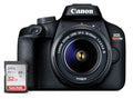Canon EOS Rebel T100 DSLR Camera with EF-S 18-55mm f/3.5-5.6 III Lens 18MP APS-C CMOS Sensor Built-in Wi-Fi Optical Viewfinder Impressive Images & Full HD Videos Includes 32GB SD Card