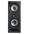 Polk Audio 265-RT 3-Way in-Wall Speaker - The Vanishing Series | Easily Fits in Ceiling/Wall | High-Performance Audio - Use in Front Rear or as Surrounds | with Power Port & Paintable Grille - Black