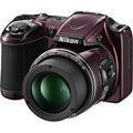 Nikon COOLPIX L820 16 MP Digital Camera with 30x Zoom (Plum) (Renewed)