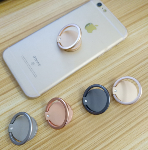 Sleek Zinc Alloy Ring Phone Holder