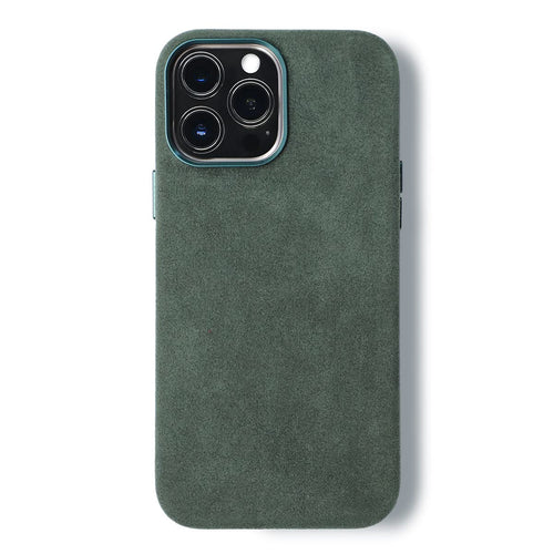 ALMA Alcantara Phone Case for iPhone 13 Series (13 Pro Max Forest Green)