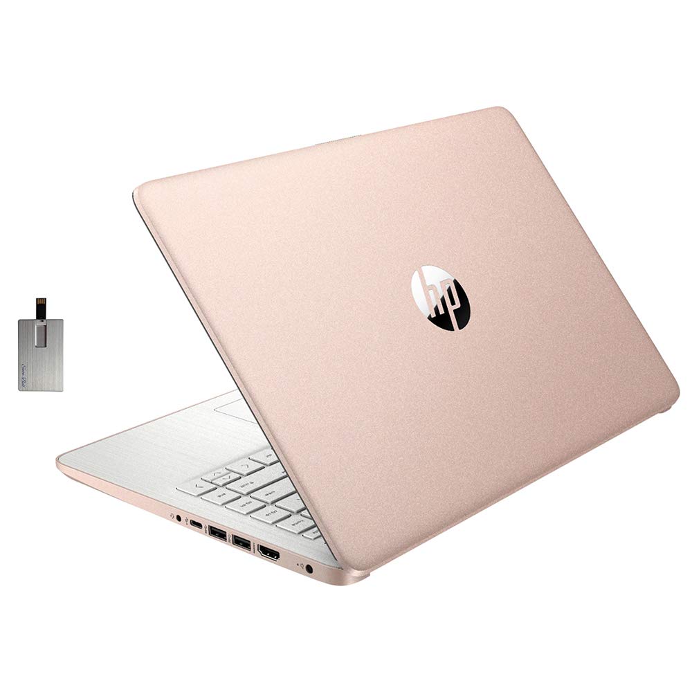 2021 HP Stream 14" HD Laptop Computer Intel Celeron N4020 Processor 4GB RAM 64GB eMMC HD Audio HD Webcam Intel UHD Graphics 600 1 Year Office HDMI Win 10S Rose Gold (Renewed)