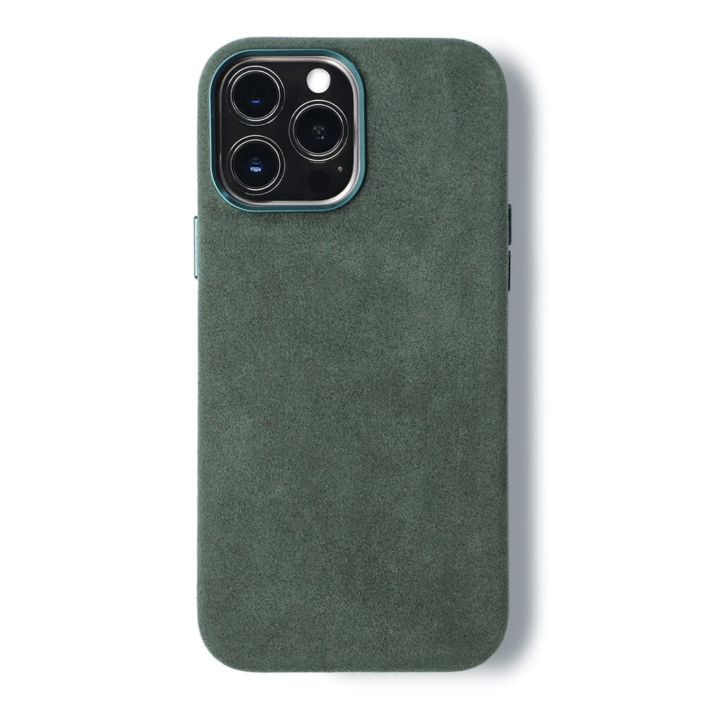 ALMA Alcantara Phone Case for iPhone 13 Series (13 Pro Max Forest Green)
