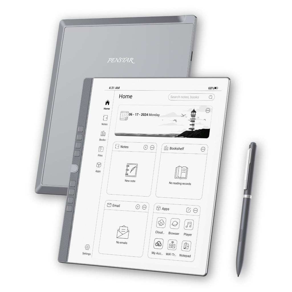 Penstar eNote Paper Tablet Digital Notebook ePaper Note Taking Tablet 10.3" E Ink Tablet Paperwhite Display for Writing & Reading | Digital Stylus | Magnetic Cover