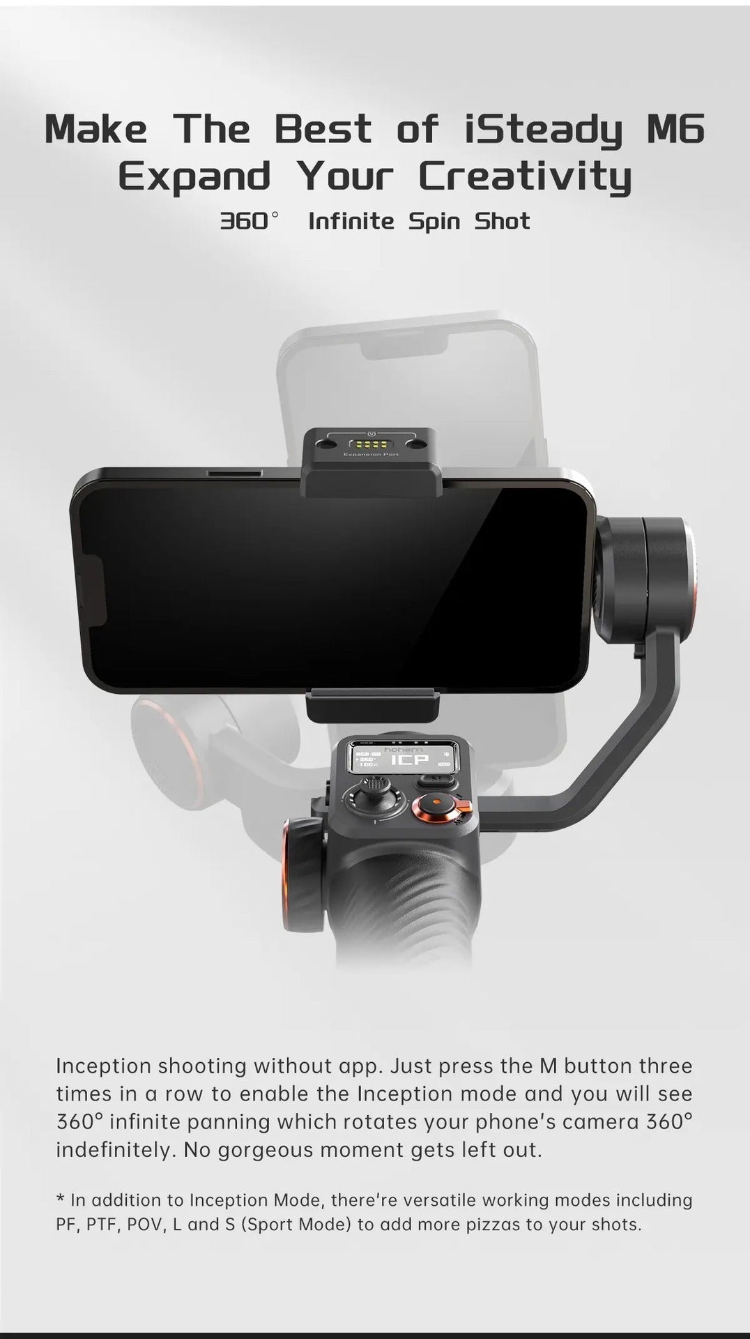 AI Face & Vlog Three-Axis Stabilizer