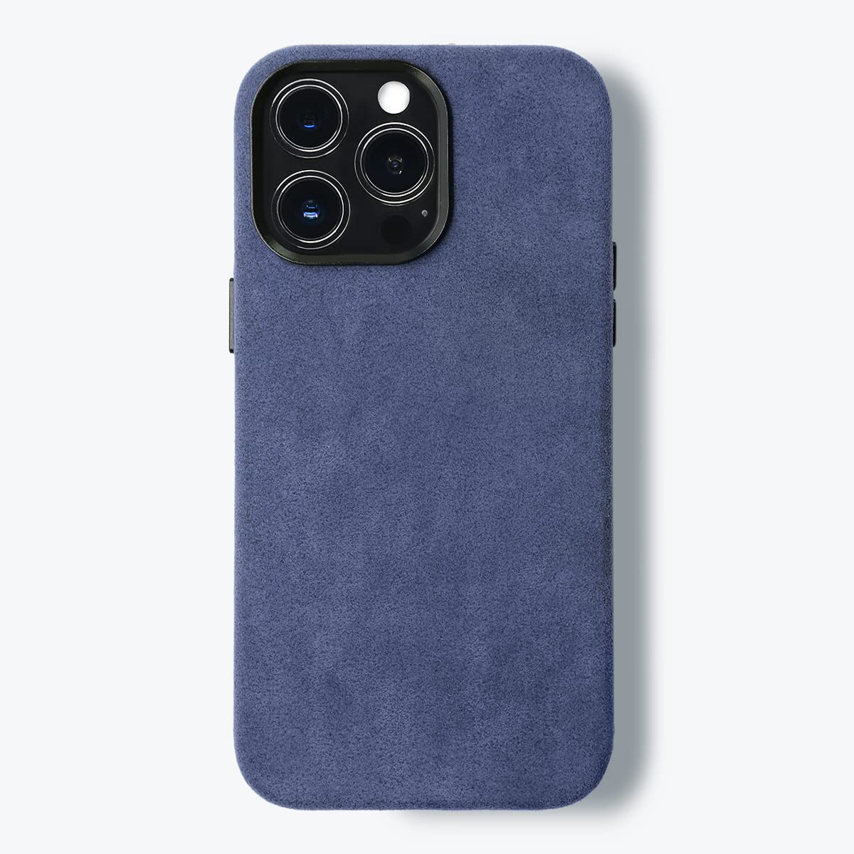 ALMA Alcantara Phone Case for iPhone 14 Series Compatible with Magsafe Wireless Charging Alcantara Full-Wrap Phone Case (iPhone 14 Pro Violet Blue)