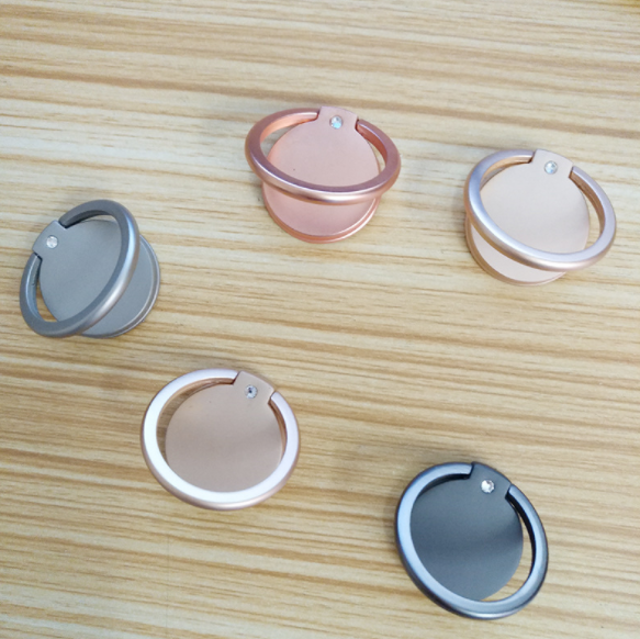 Sleek Zinc Alloy Ring Phone Holder
