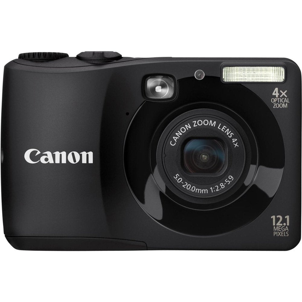 Canon Powershot A1200 12.1 MP Digital Camera with 4X Optical Zoom (Black) (Renewed)