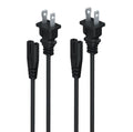 PEGLY Universal 6ft AC Power Cord for Playstation 4 Playstation 5 Xbox One and Xbox Series X (Pack of Two Cable)
