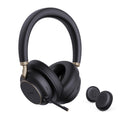 Yealink BH76 Plus Bluetooth Headset Wireless Headset with Microphone for PCActive Noise Cancelling Retractable Hidden Mic Arm Compatible with PC Mac Works with Teams (Certified) USB-A