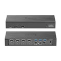 WAVLINK Quad Monitor USB C Docking Station with 4 HDMI 4 Displayport 18-in-1 Laptop Dock Compatible for Mac Windows Thunderbolt 4/3 180W Power 2.5G Ethernet 3 USB3.0 1 USB3.1 SD/TF Audio/Mic