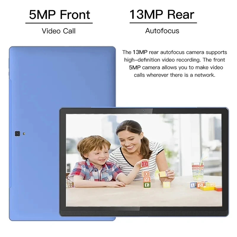 Large Screen 14 Inch Tablet Pc 4G LTE Android 12 Octa-Core 12GB+256GB 1920*1080 IPS Bluetooth WiFi Pad For Kids Tablet Education