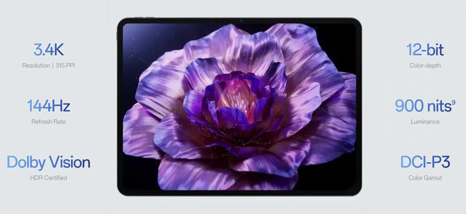 OnePlus Pad 3 Global Version Tablet Snapdragon 8 Elite 13.2" 144Hz Display 3.4K Resolution 8 Speakers Wi-Fi 7 Android 15