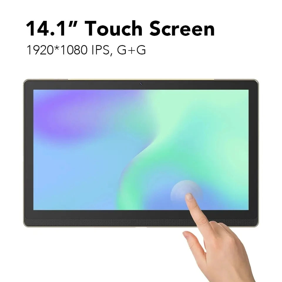 Large Screen 14 Inch Tablet Pc 4G LTE Android 12 Octa-Core 12GB+256GB 1920*1080 IPS Bluetooth WiFi Pad For Kids Tablet Education