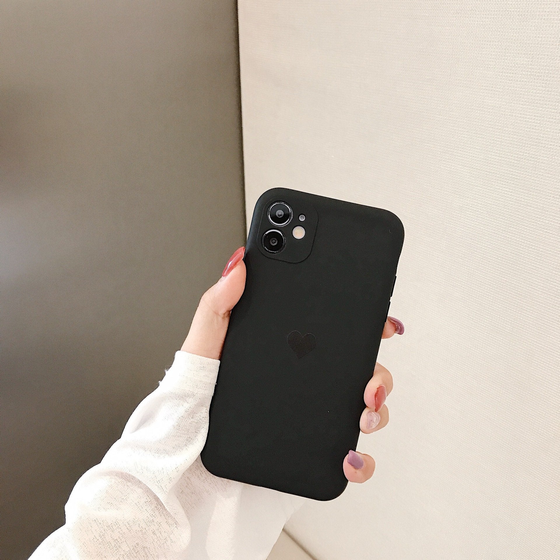 Liquid Heart Frosted Phone Case