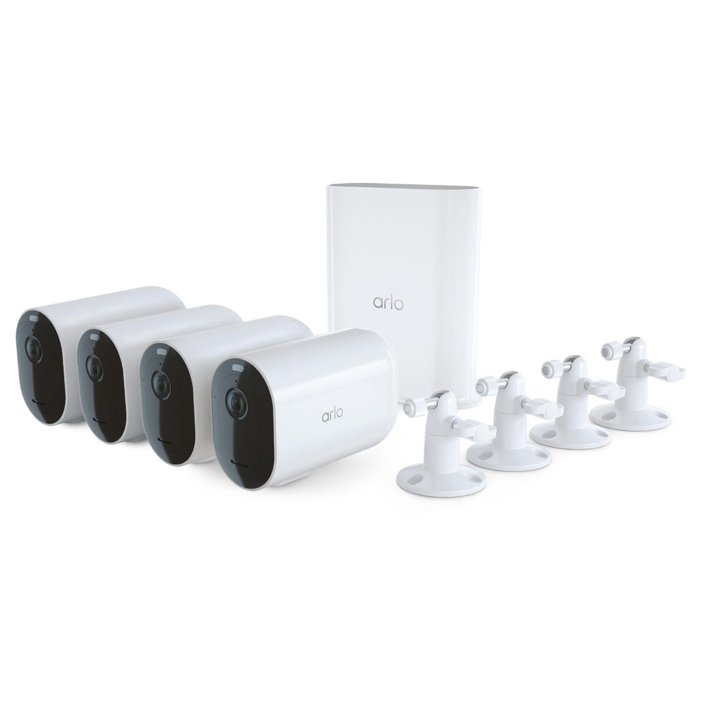 Arlo Pro 4 XL Spotlight 4 Camera Security Bundle - VMS4452P (Renewed)
