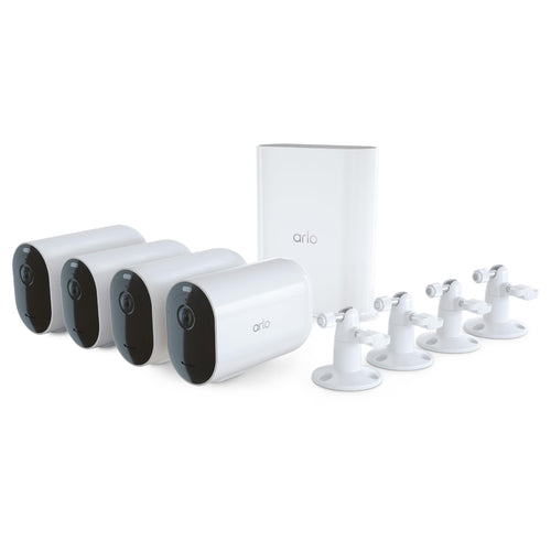 Arlo Pro 4 XL Spotlight 4 Camera Security Bundle - VMS4452P (Renewed)