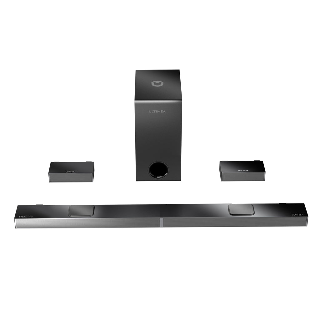 ULTIMEA 5.1.2Ch Sound Bar with Dolby Atmos 8" Wireless Subwoofer Surround Sound System for TV 520W Peak Power Home Audio Sound Bar for Smart TV 4K HDR Pass-Through HDMI in/eARC Nova S80 2024