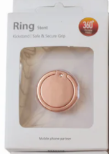 Sleek Zinc Alloy Ring Phone Holder