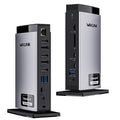 WAVLINK USB C DisplayLink Docking Station 15 in 1 with 3 HDMILaptop Docking Station Triple Monitor 4K60Hz100W Charging for M1 M2 M3 Mac and Windows5 USB Ports 2DPEthernet Port Audio/Mic SD/TF